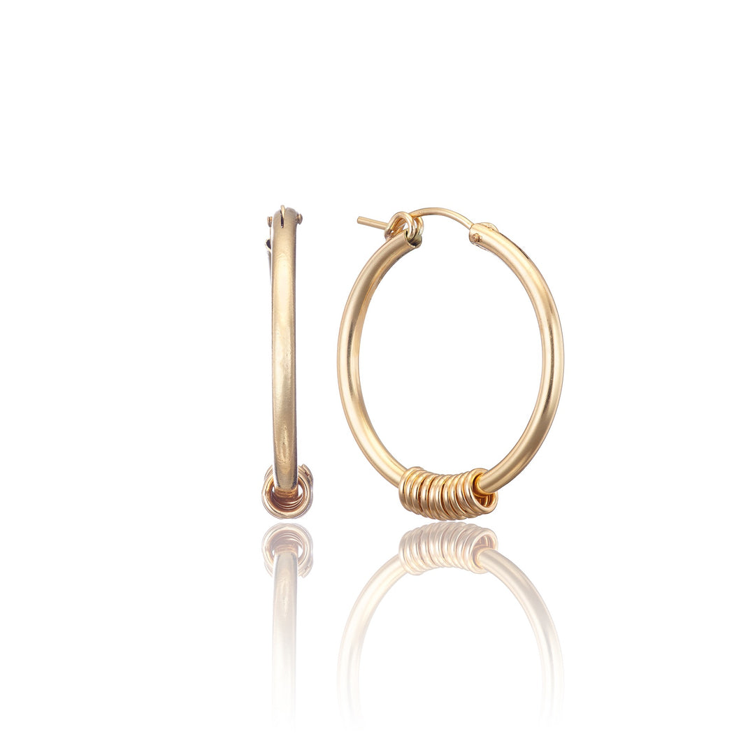 14kt GoldFill Infinity Statement Hoops