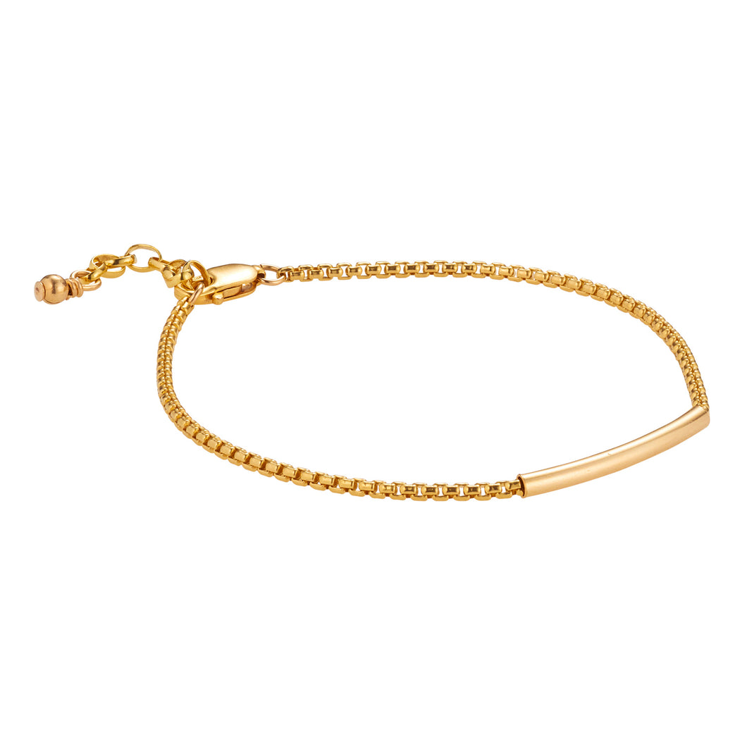 14kt GoldFill Minimal Tube Bracelet